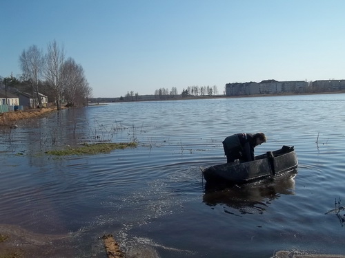 Паводка Глуск не абмінула