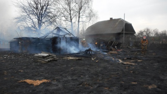 За два дня, 27 и 28 марта, в Глусском районе произошло три пожара