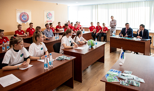 Беларусь приняла участие во Всемирном уроке Футбола и дружбы