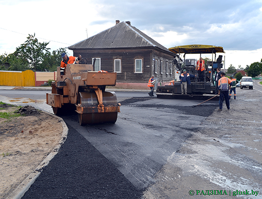 Завершился ремонт улицы Горького в Глуске