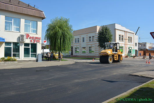 Благоустройство Глуска продолжается