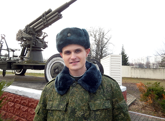 В 147-м зенитном ракетном полку в городе Бобруйске 14 декабря приняли присягу двое наших земляков — Евгений Федорченко и Кирилл Одинец