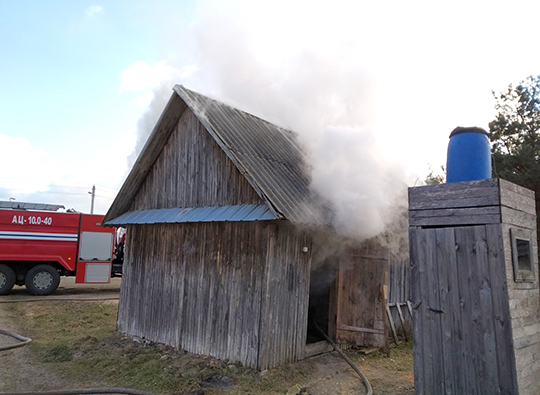 В прошлую пятницу, 7 февраля, в деревне Жуковичи Глусского района едва не сгорела баня