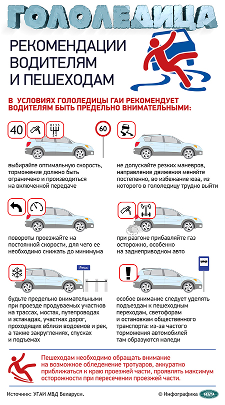 МЧС призывает к осторожности в связи с гололедицей