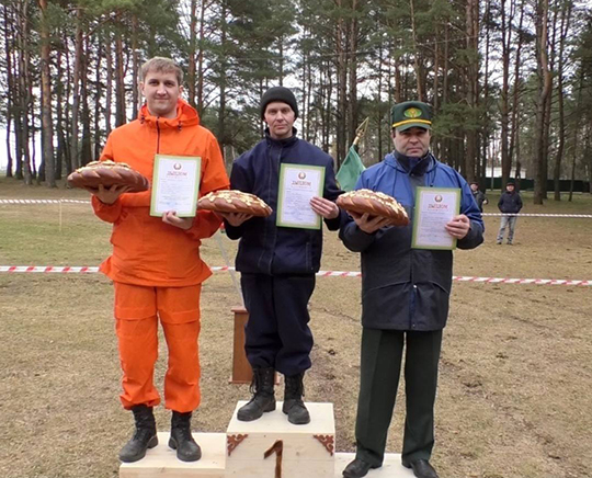 Глусчане заняли третье место в областных соревнованиях по лесопожарному мастерству