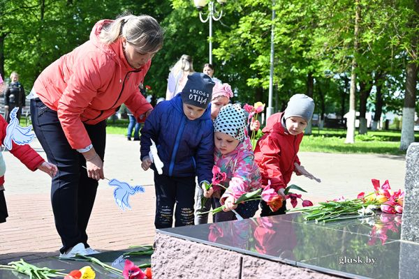 В Глусском районе проходят мероприятия, посвященные Дню Победы и 80-летию со дня освобождения Беларуси