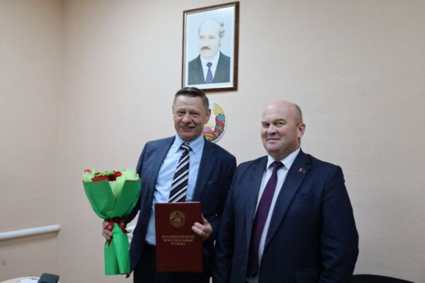 Почетной грамотой Глусского райисполкома награжден начальник районной энергогазинспекции