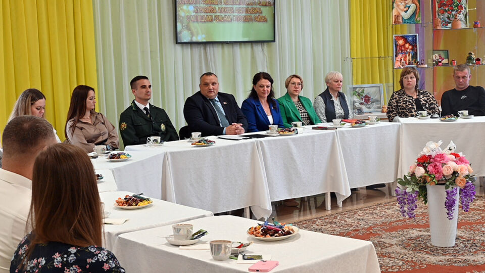 Якія пытанні хвалююць маладых бацькоў, гаварылі на сустрэчы старшыні Глускага райвыканкама з сем’ямі