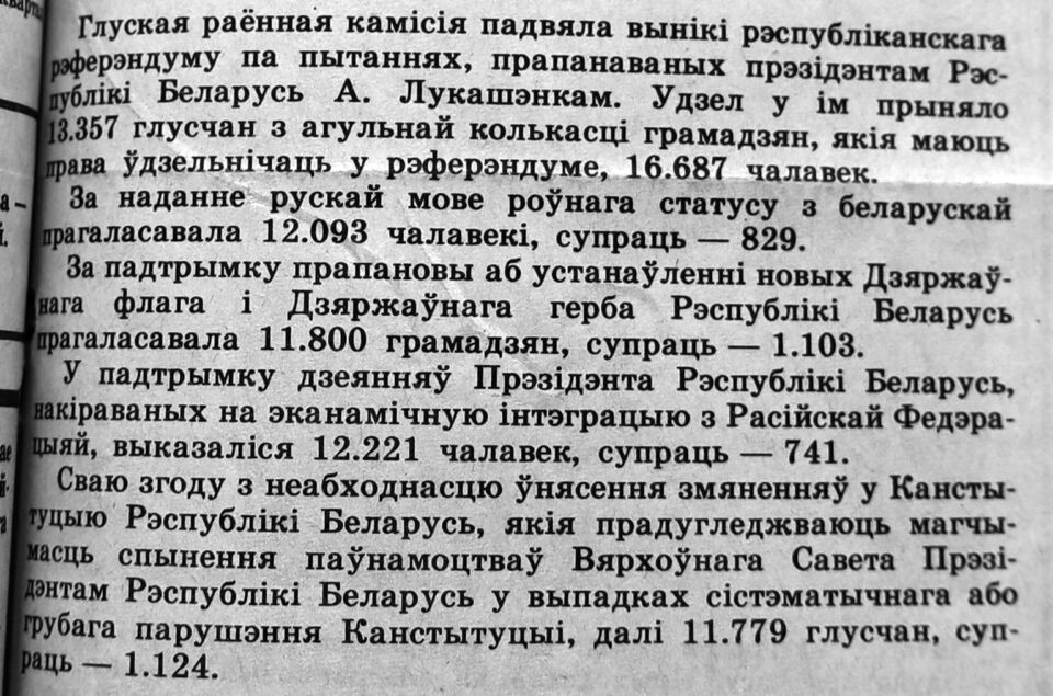 Балюча, вельмі балюча, або Урок гісторыі з 1995 года. Гісторыка-сацыяльны праект “Паралелі”