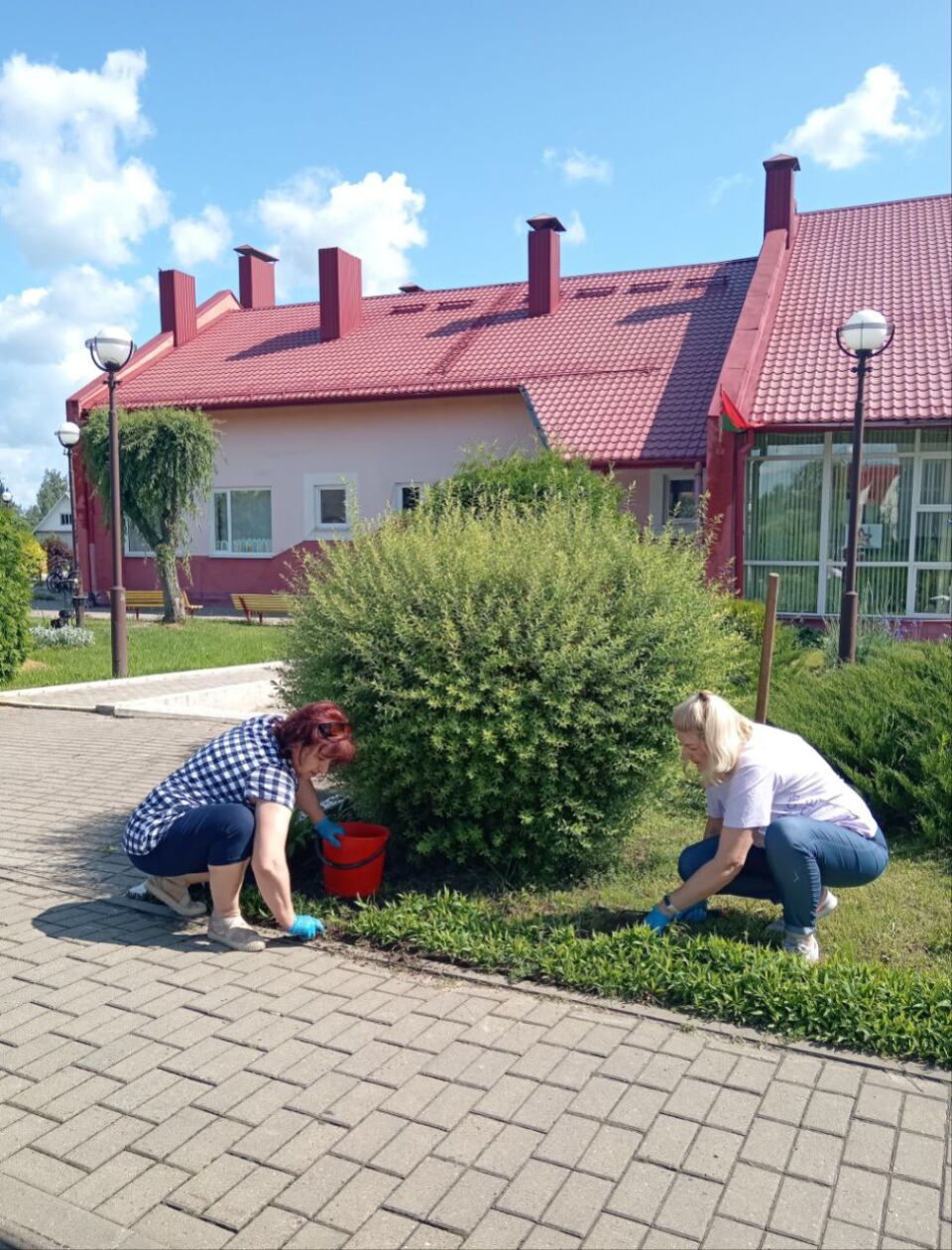 Благоустройство на Глусчине не прекращается