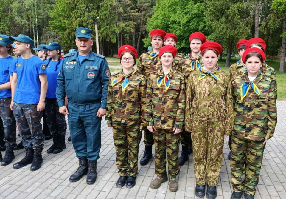 В Могилёве завершился областной слет юных спасателей пожарных