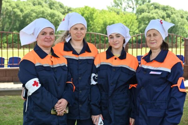 Как в Глуске прошли районные соревнования на лучшее санитарное формирование гражданской обороны